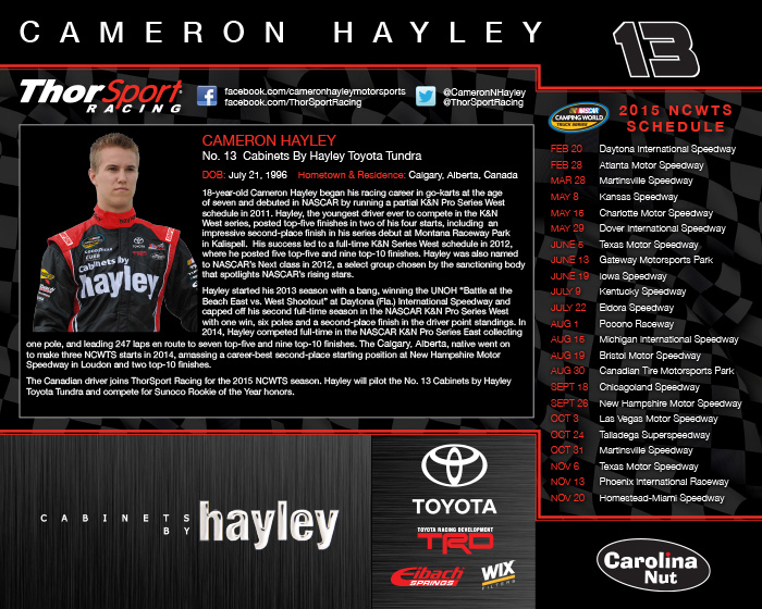 NASCAR Hero Card Design | Cabinets By Hayley - Back