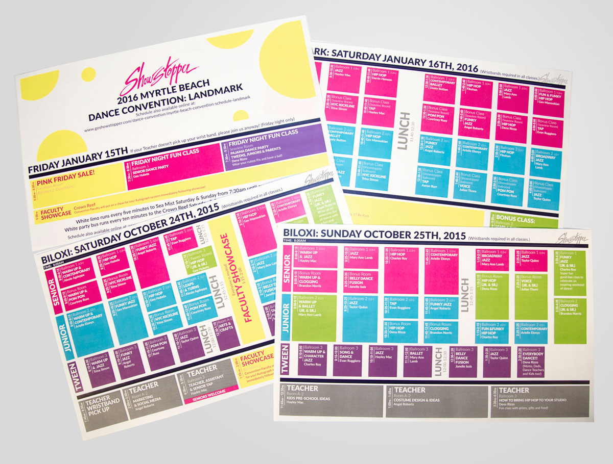 convention-Schedules