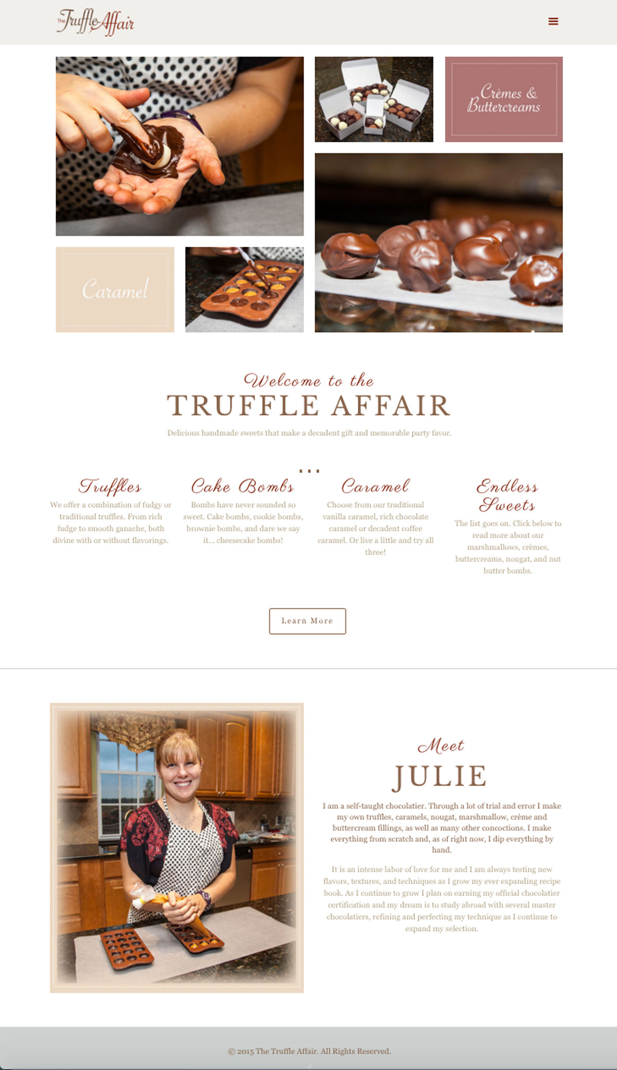 The Truffle Affair Website Design The Truffle Affair | Website Design