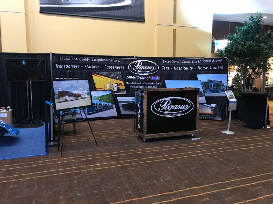 Tradeshow Booth Design for Pegasus Trailers