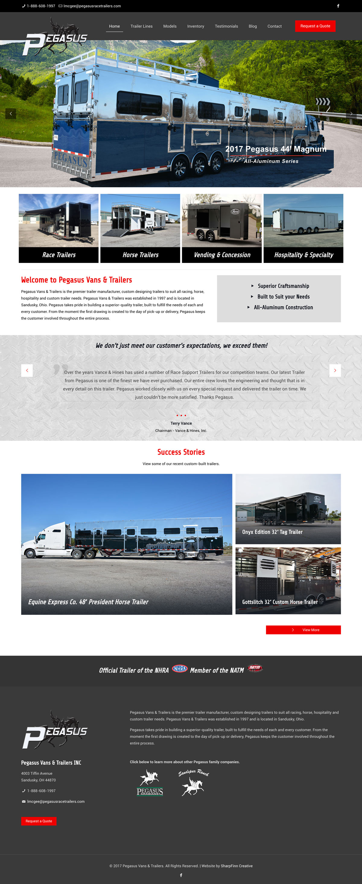 ThorSport Racing | Website Design